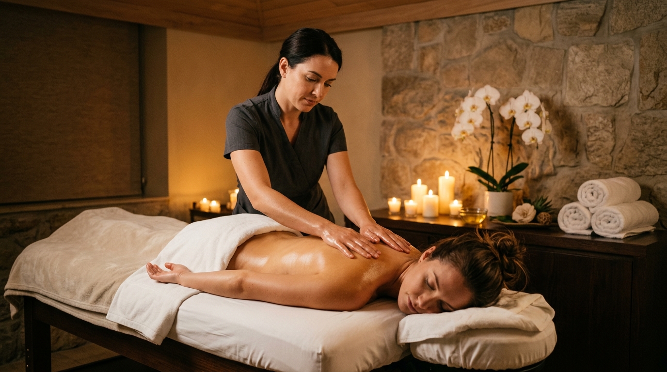 Massage therapy at Sakara Beauty & Med Spa